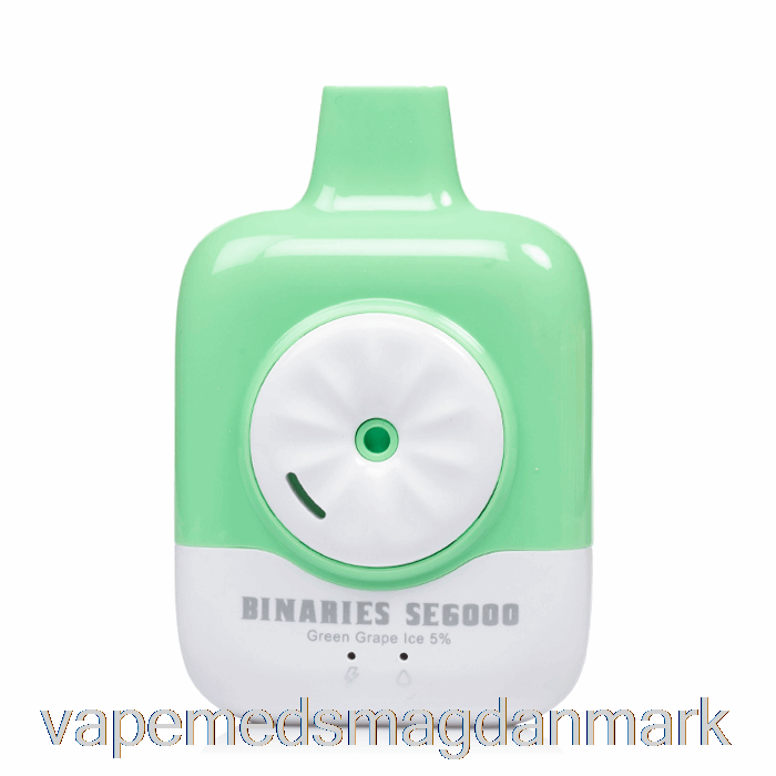 Vape Uden Nikotin Horizon Binaries Se6000 Engangs Green Grape Ice